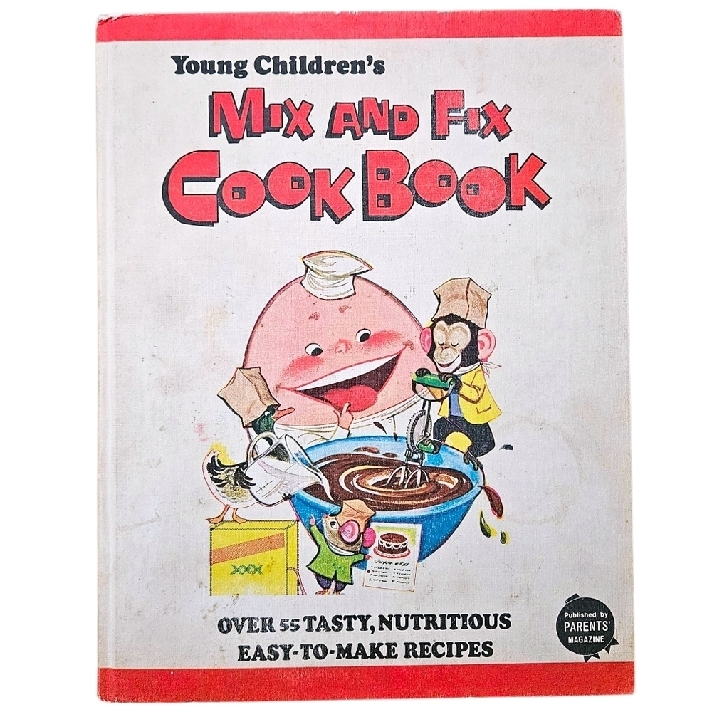 Vtg 1975 Young Childrens Mix and Fix Cook Book Parents Magazine Over 55 Recipes - Picture 1 of 9